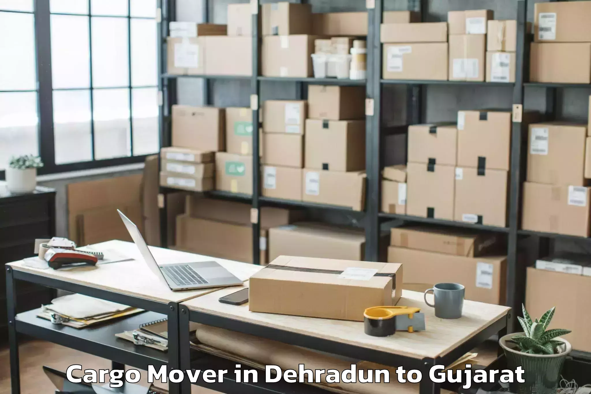 Top Dehradun to Vadgam Cargo Mover Available